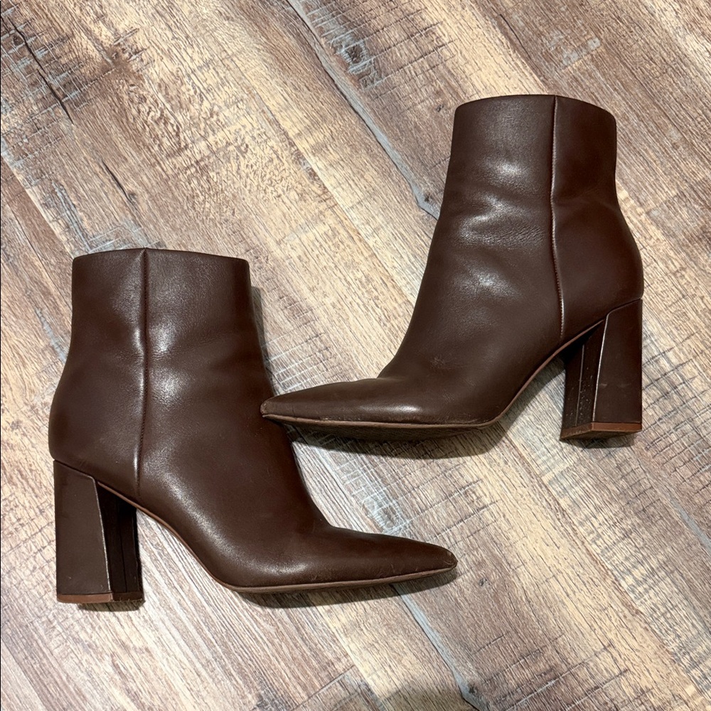 Marc Fisher Dark Brown Ankle Booties